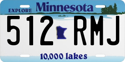 MN license plate 512RMJ