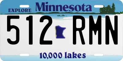 MN license plate 512RMN