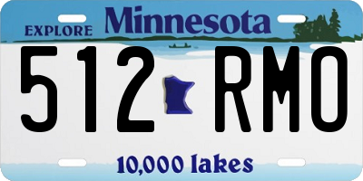 MN license plate 512RMO