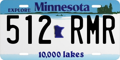 MN license plate 512RMR