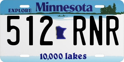 MN license plate 512RNR