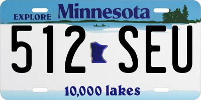 MN license plate 512SEU