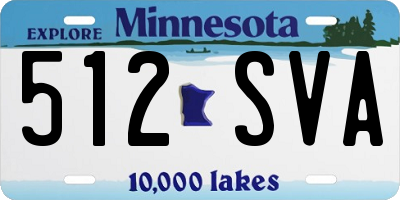 MN license plate 512SVA