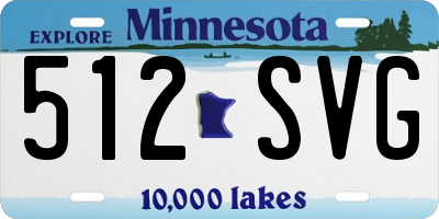 MN license plate 512SVG