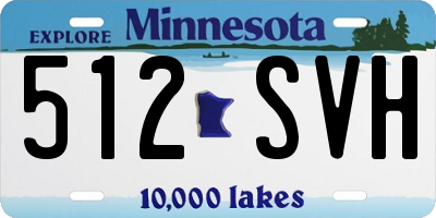 MN license plate 512SVH