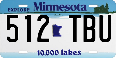 MN license plate 512TBU