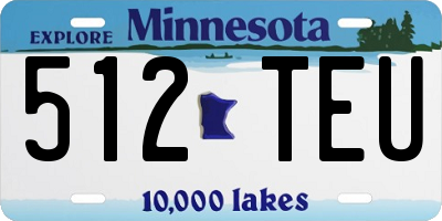MN license plate 512TEU