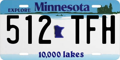 MN license plate 512TFH