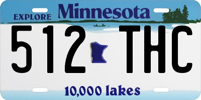 MN license plate 512THC