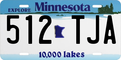MN license plate 512TJA