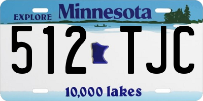 MN license plate 512TJC