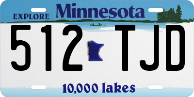 MN license plate 512TJD