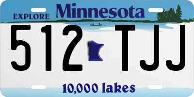 MN license plate 512TJJ