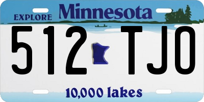 MN license plate 512TJO