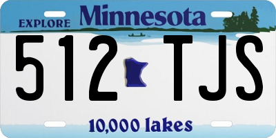 MN license plate 512TJS