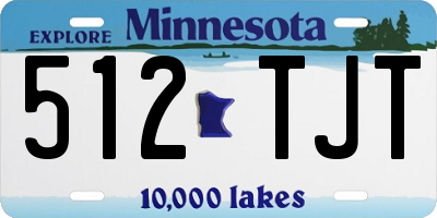 MN license plate 512TJT