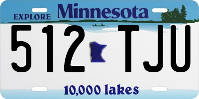 MN license plate 512TJU