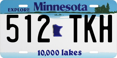 MN license plate 512TKH