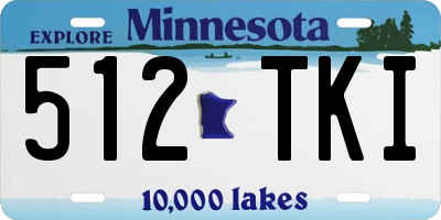 MN license plate 512TKI