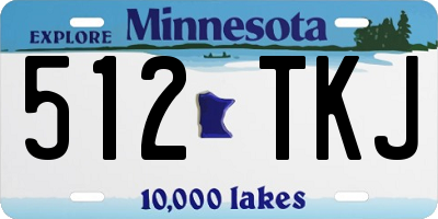 MN license plate 512TKJ