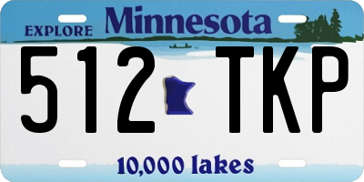 MN license plate 512TKP