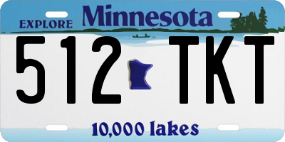 MN license plate 512TKT