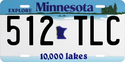 MN license plate 512TLC