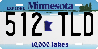 MN license plate 512TLD
