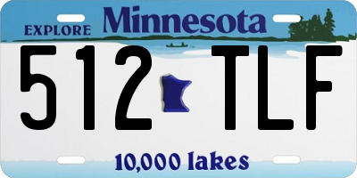 MN license plate 512TLF