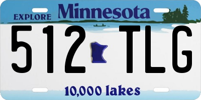 MN license plate 512TLG