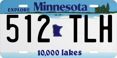MN license plate 512TLH