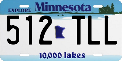 MN license plate 512TLL