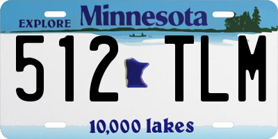 MN license plate 512TLM