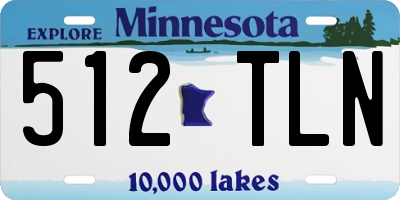 MN license plate 512TLN
