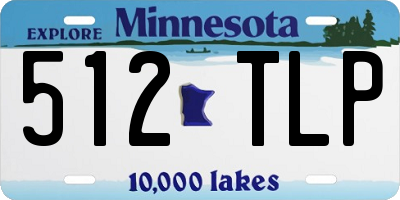 MN license plate 512TLP