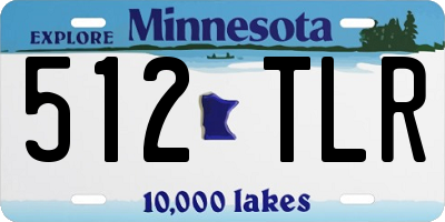 MN license plate 512TLR