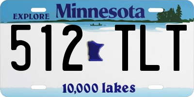 MN license plate 512TLT