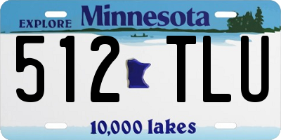 MN license plate 512TLU