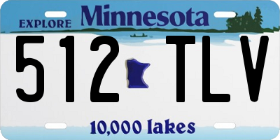 MN license plate 512TLV