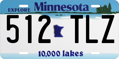 MN license plate 512TLZ