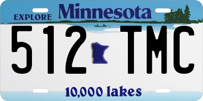 MN license plate 512TMC