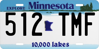 MN license plate 512TMF
