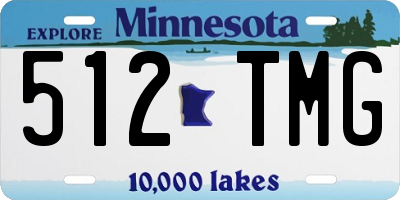 MN license plate 512TMG