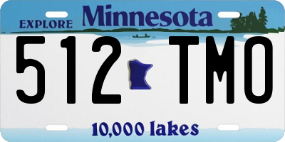 MN license plate 512TMO