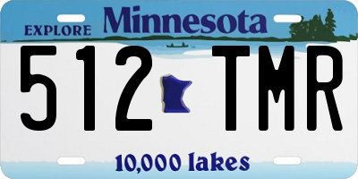 MN license plate 512TMR