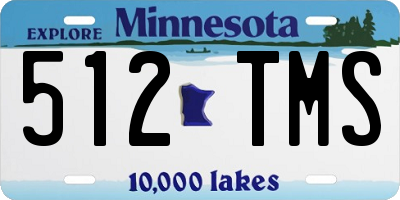 MN license plate 512TMS