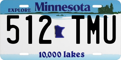 MN license plate 512TMU