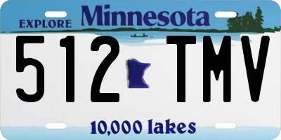 MN license plate 512TMV