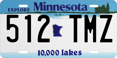 MN license plate 512TMZ