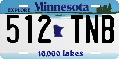 MN license plate 512TNB